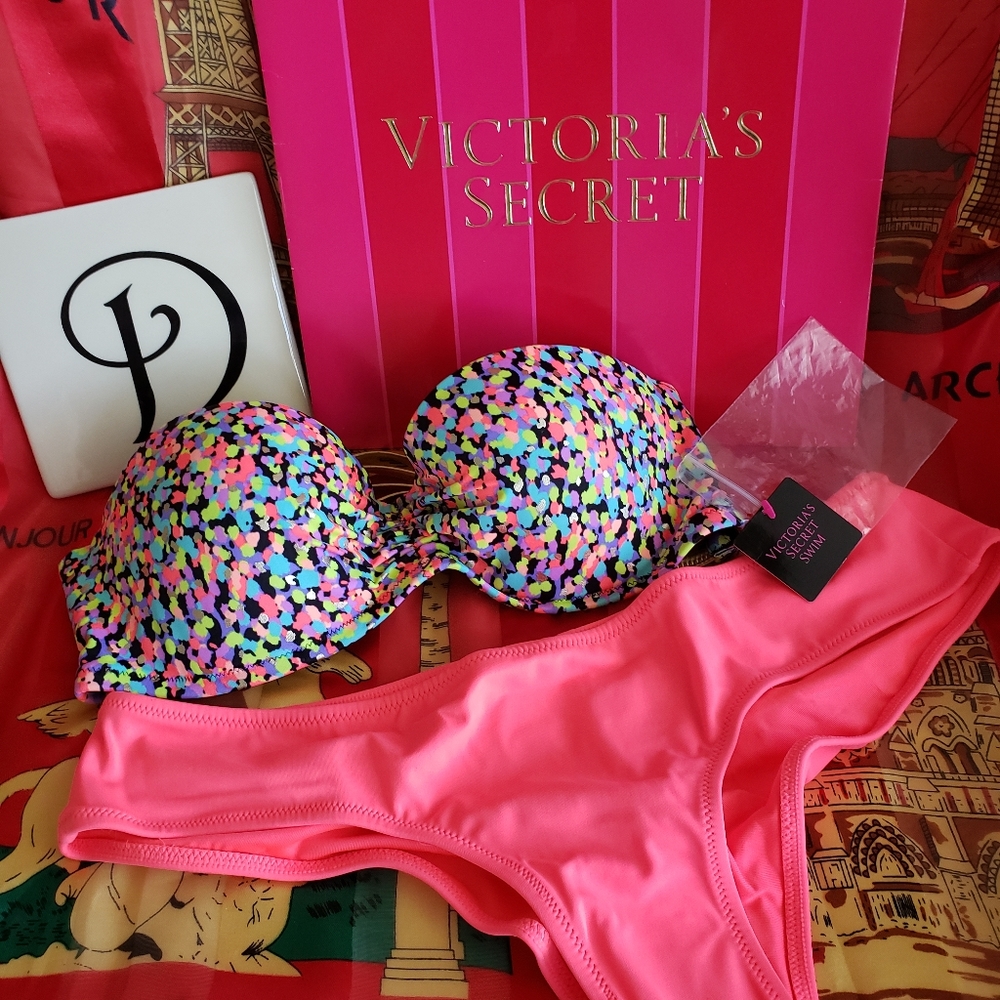 Victoria's Secret Swimwear Bandeau Bikini Top - worn once for pool party